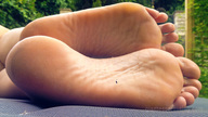 collage toes barefoot soles lying_down shrunken_man on_sole loryelle