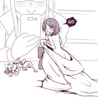 drawing monochrome shrinking embarrassed shrunken_woman shrinking_out_of_clothes inksgirls