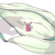 drawing nude panties tail color long_hair glasses blue_hair demoness reaching shrunken_woman looking_up red_skin no_background panty_and_stocking_with_garterbelt arms_raised kneesocks_(panty_and_stocking) inksgirls