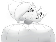 drawing micro furry monochrome large_breasts climbing unaware no_background bandicoot colacoot