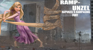 giantess city blonde long_hair destruction barefoot rampage dress skyscraper disney tangled digital_render carcrushlover rapunzel hair