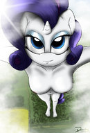 drawing giantess nude furry anthro color purple_hair point_of_view my_little_pony rarity humanized_pony made-in-donuts