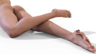 gentle nude butt barefoot lying_down foot_worship legs shorts shrunken_man digital_render crisp2502