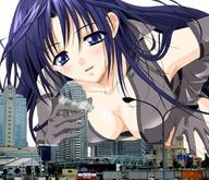 giantess mega destruction drawing_collage