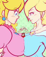 breasts princess_peach shrunken_woman giantesses super_mario_bros xanafar princess_rosalina smoother pauline
