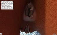 nude pussy butt barefoot story anal_insertion shrunken_man close_up shaven digital_render narration aaabbbzzz
