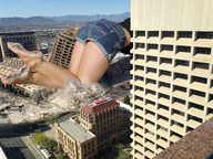 giantess collage feet city destruction barefoot wonderslug giantess_katelyn las_vegas denim_shorts
