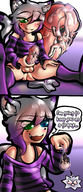 drawing white_hair panties blushing color cum giant penis blue_eyes bra green_eyes orgasm condom shrunken_woman teasing entrapment cat_girl stripes cat_boy heterochromia mspaintgts femboy condom_entrapment