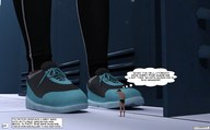 barefoot shoes underwear story shrunken_man pants locker_room digital_render thought_bubble narration aaabbbzzz