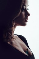 gentle collage long_hair clothed cleavage brunette shrunken_man shirt between_breasts sfxhh3