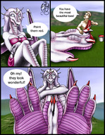 drawing giantess dragoness color anime story paws foot_crush dragonesslife aya