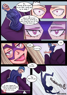 drawing giantess vore horns blonde comic color long_hair tongue handheld saliva domination costume dialogue my_hero_academia 1zumy mt._lady hungry_for_justice