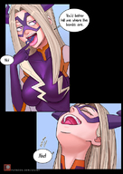 drawing vore horns blonde comic color large_breasts long_hair mask swallowed my_hero_academia 1zumy mt._lady hungry_for_justice