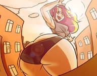 drawing giantess color butt looking_back