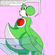 drawing giantess color butt mario butt_crush nintendo yoshi reptile super_mario cgbro clear_chair
