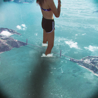 giantess collage bridge water asian kyojingirls