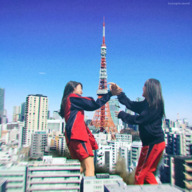 giantess collage city destruction brunette asian tower giantesses tokyo tokyo_tower kyojingirls