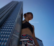 giantess collage buildings brunette asian kyojingirls