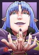 drawing giantess blushing color saber handheld looking_down shrunken_women lust fate/stay_night spokle caster fate_(series) looking_at_tinies