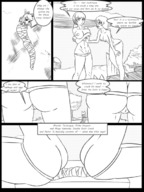 drawing giantess nude comic monochrome butt butt_crush sitting fart animation shrunken_man