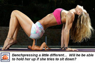 collage blonde legs shrunken_man underneath athletic squeezemeflat imminent_crush