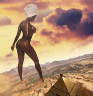 collage nude mega butt destruction barefoot legs mountains dark_skin clouds under_foot redcoffee1