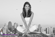 giantess collage city monochrome helicopter brunette smiling skyscraper charisma_carpenter giantessbuster209
