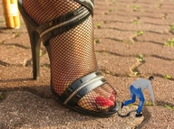 collage feet clothed toes high_heels jeans domination bondage fishnets shrunken_man chain submissive pedicure up_close msku