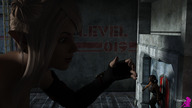 giantess blonde long_hair clothed gloves elf reaching dark pointed_ears digital_render giantesslovermacro