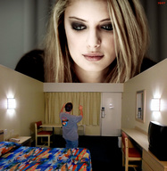 giantess collage blonde long_hair clothed looking_down hotel_room iggy62