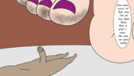 drawing giantess feet color domination animation shrunken_man dirty_soles juri