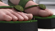 bikini feet sandals shrunken_woman close_up standing boomgts digital_render