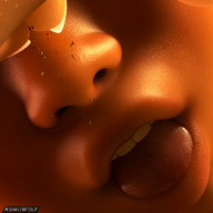 vore tongue mouth lips shrunken_people close_up falling digital_render ashkiiwolf safyia
