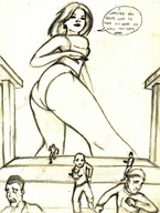 drawing butt_crush anime running shrunken_people glidingmark