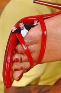 collage feet toes high_heels in_shoe foot_crush shrunken_man trapped pedicure imminent_crush msku