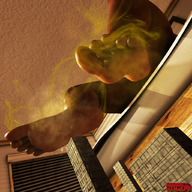 giantess feet city barefoot soles sweat dark_skin smelly stinky imminent_crush digital_render yarifox her_private_city
