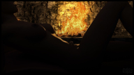 nude navel fire shrunken_man digital_render starkadhr