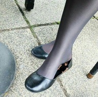 collage clothed domination nylons shrunken_man slippers up_close afraid trapped_inside_shoe msku