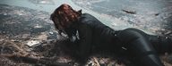 giantess crush collage city mega butt destruction clothed rampage gun buildings helicopter military stadium gloves red_hair lying_down legs uniform airplane looking_down cosplay boats leather thighs catsuit jumpsuit scarlett_johansson looking_at_victims thick_thighs black_widow marvel_comics ia-r-d