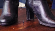 collage clothed boots shrunken_man standing size_comparison sofa coffee_table up_close loryelle
