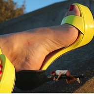 collage feet clothed high_heels shrunken_man pedicure up_close msku