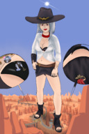drawing giantess feet color toenail nail_polish overwatch ashe