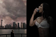 giantess collage vore earth giga space tongue mouth bra muscles abs eva_andressa planet_vore apocalypse cosmic_giantess redcoffee1
