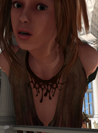 giantess brunette indoors runswithferrets warrior_in_the_house grey_eyes digital_render