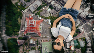giantess collage brunette asian lying_down kyojingirls