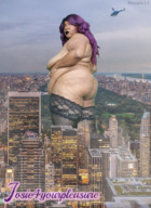 giantess collage city mega helicopter purple_hair bbw looking_back nepple11 josie4yourpleasure