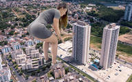 gentle giantess collage city butt handheld buildings brunette sneakers aerial_view redcoffee1