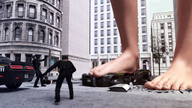 giantess crush nude city comic barefoot rampage buildings domination scared police vehicles hannah digital_render up_close lfcfan ascension kate