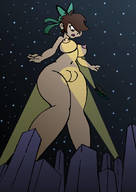 drawing giantess nude city color looking_down night stars spotlights drsgrowth