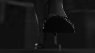 feet monochrome high_heels shrunken_man implied_crush digital_render ubersalamander